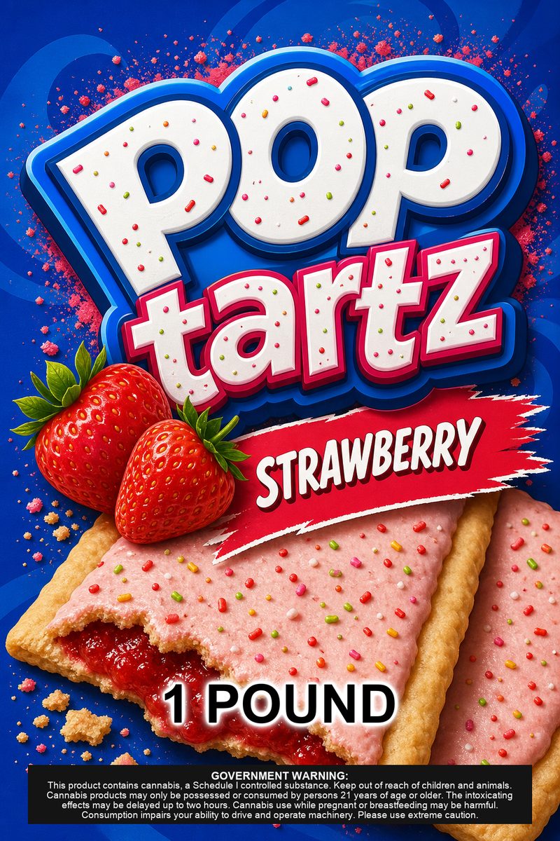 Pop tartz custom 6x9 pound bag sticker / turkey-bag flavor label