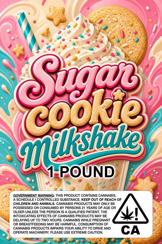 Sugar cookie milkshake custom 6x9 pound bag sticker / turkey-bag flavor label