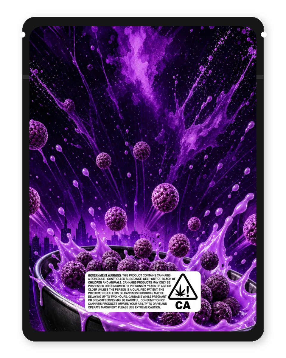 Wocky Nuggs custom 4"x5" mylar bag design (back)