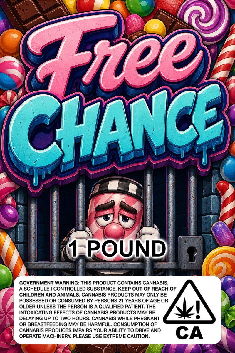 Free Chance custom 6x9 pound bag sticker / turkey-bag flavor label