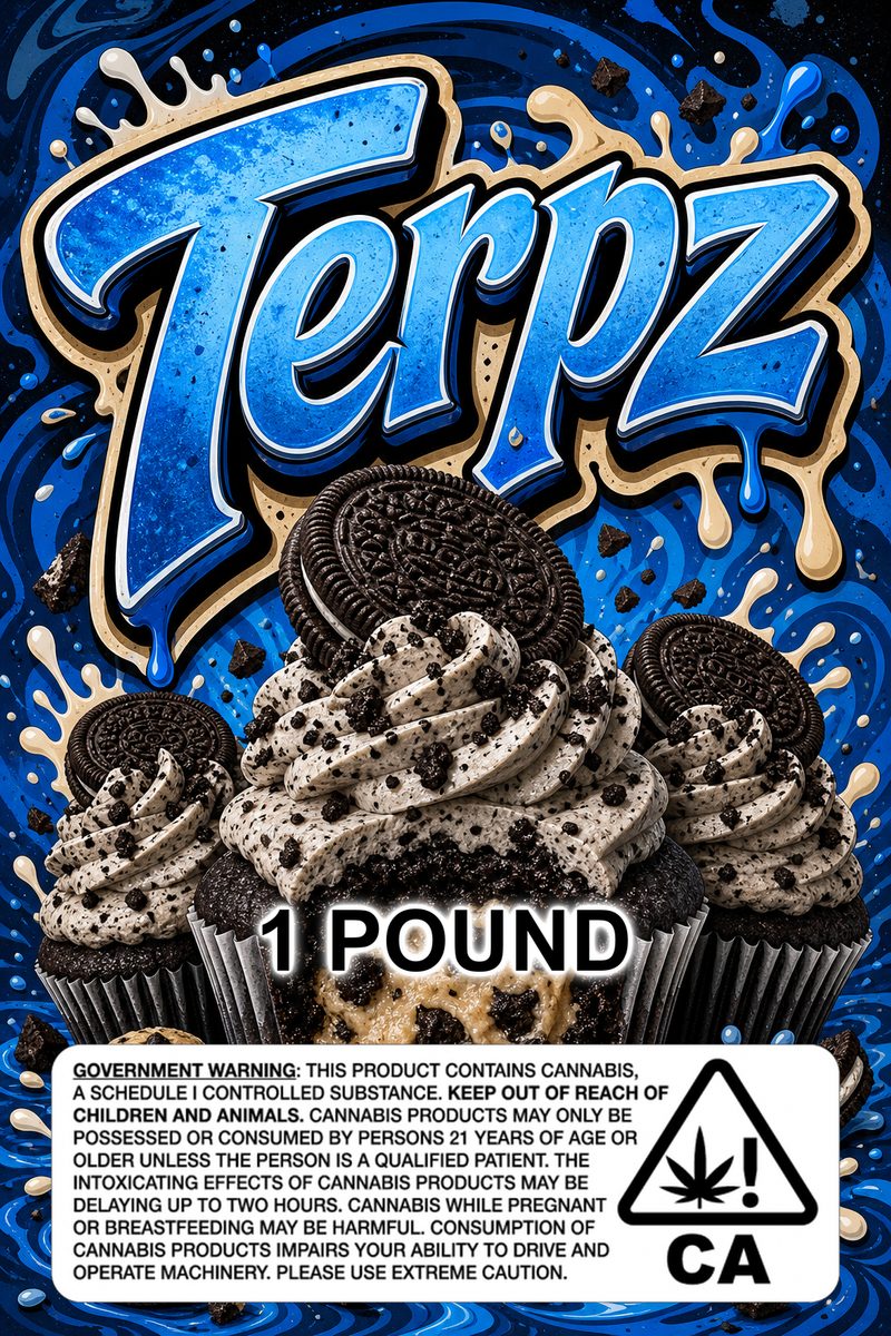 Terpz custom 6x9 pound bag sticker / turkey-bag flavor label
