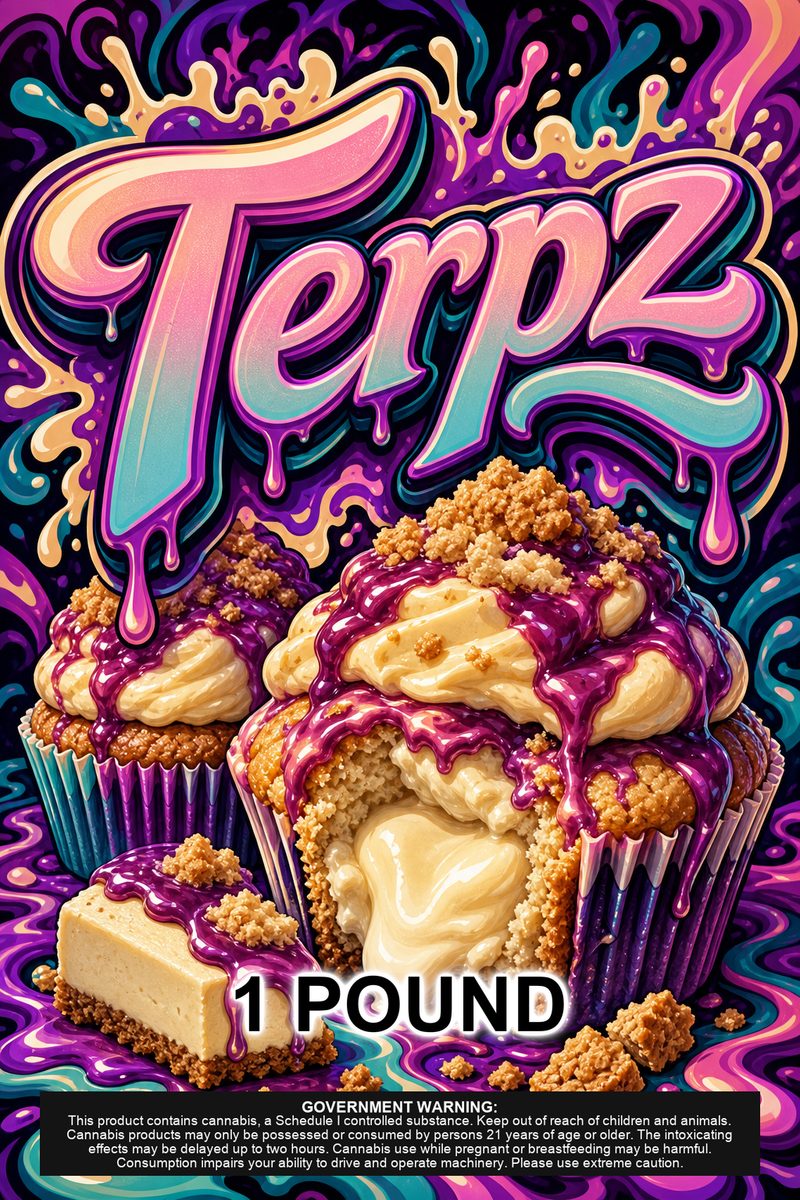 Terpz custom 6x9 pound bag sticker / turkey-bag flavor label