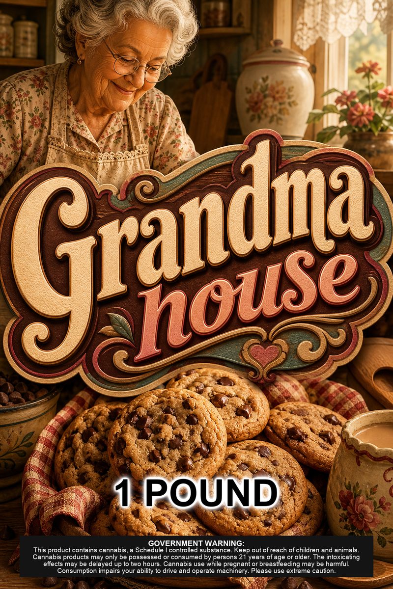 Grandma house custom 6x9 pound bag sticker / turkey-bag flavor label