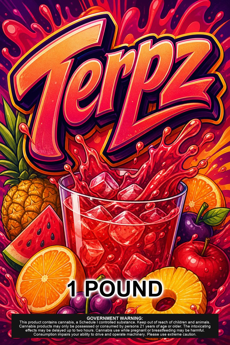 Terpz custom 6x9 pound bag sticker / turkey-bag flavor label