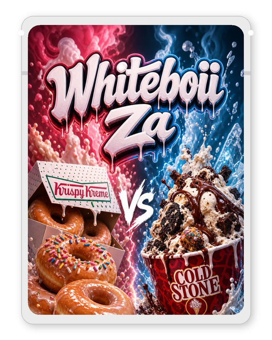 Whiteboii Za custom 4"x5" mylar bag design (front)