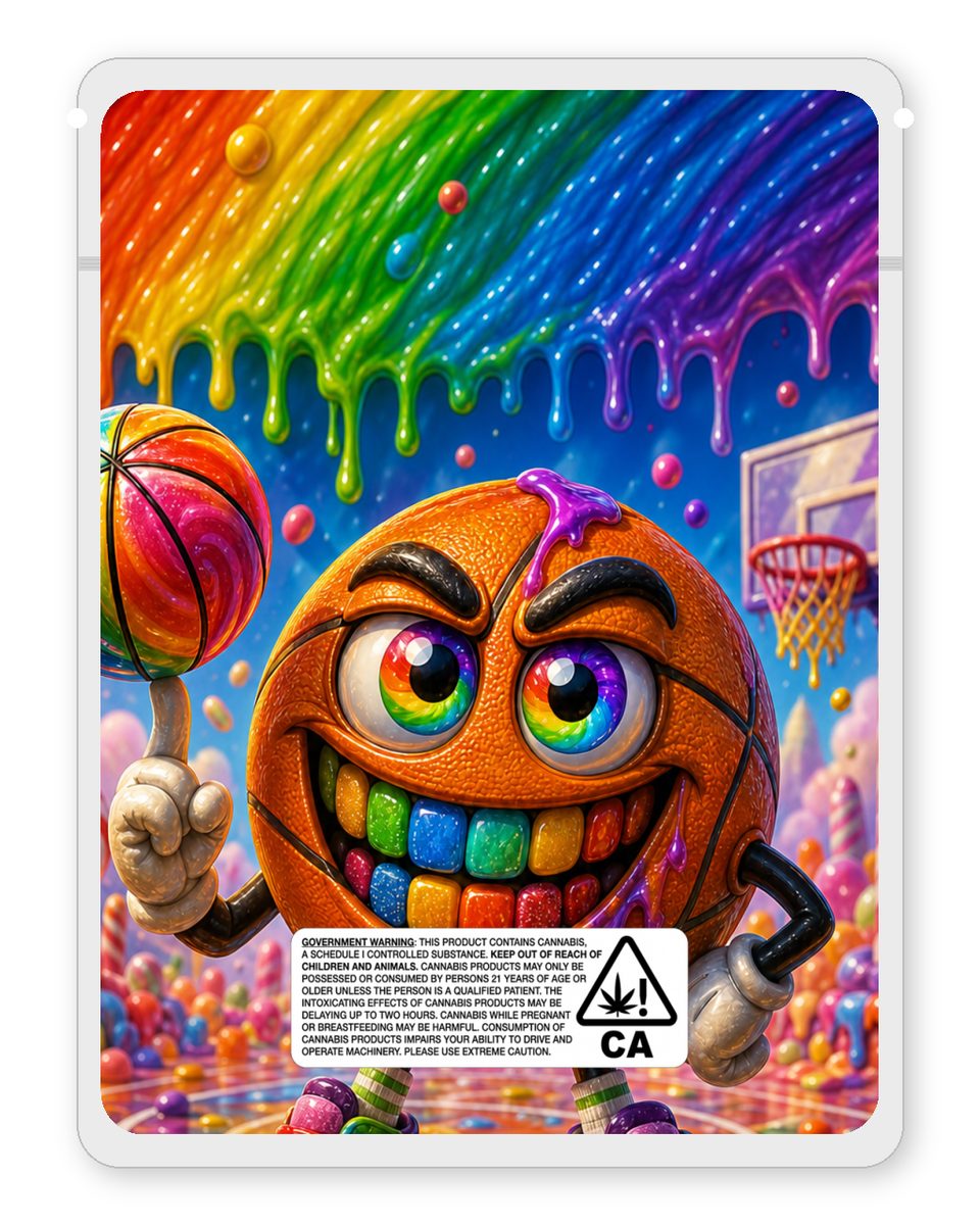 GaryPeyton custom 4"x5" mylar bag design (back)