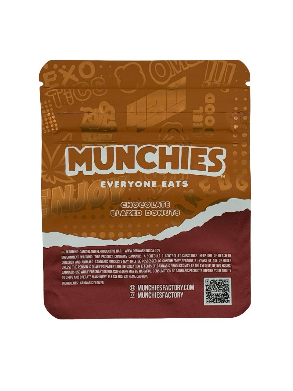 Chocolate Blazed Donuts 3.5g Mylar Bags Munchies