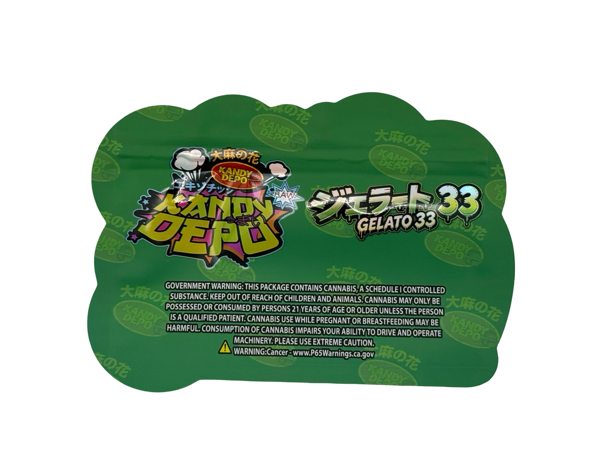 Gelato 33 Mylar Bags 3.5g Kandy Depo (Only $0.21 Each) — back