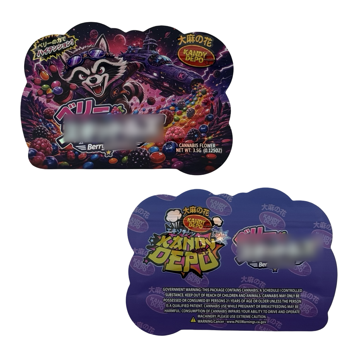 Berry Mylar Bags 3.5g Kandy Depo (Only $0.21 Each) — group shot