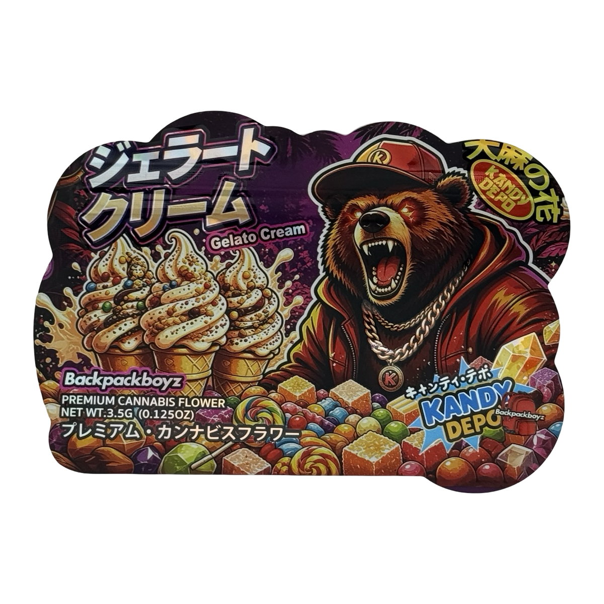 Gelato Cream Mylar Bags 3.5g Kandy Depo (Only $0.21 Each) — front