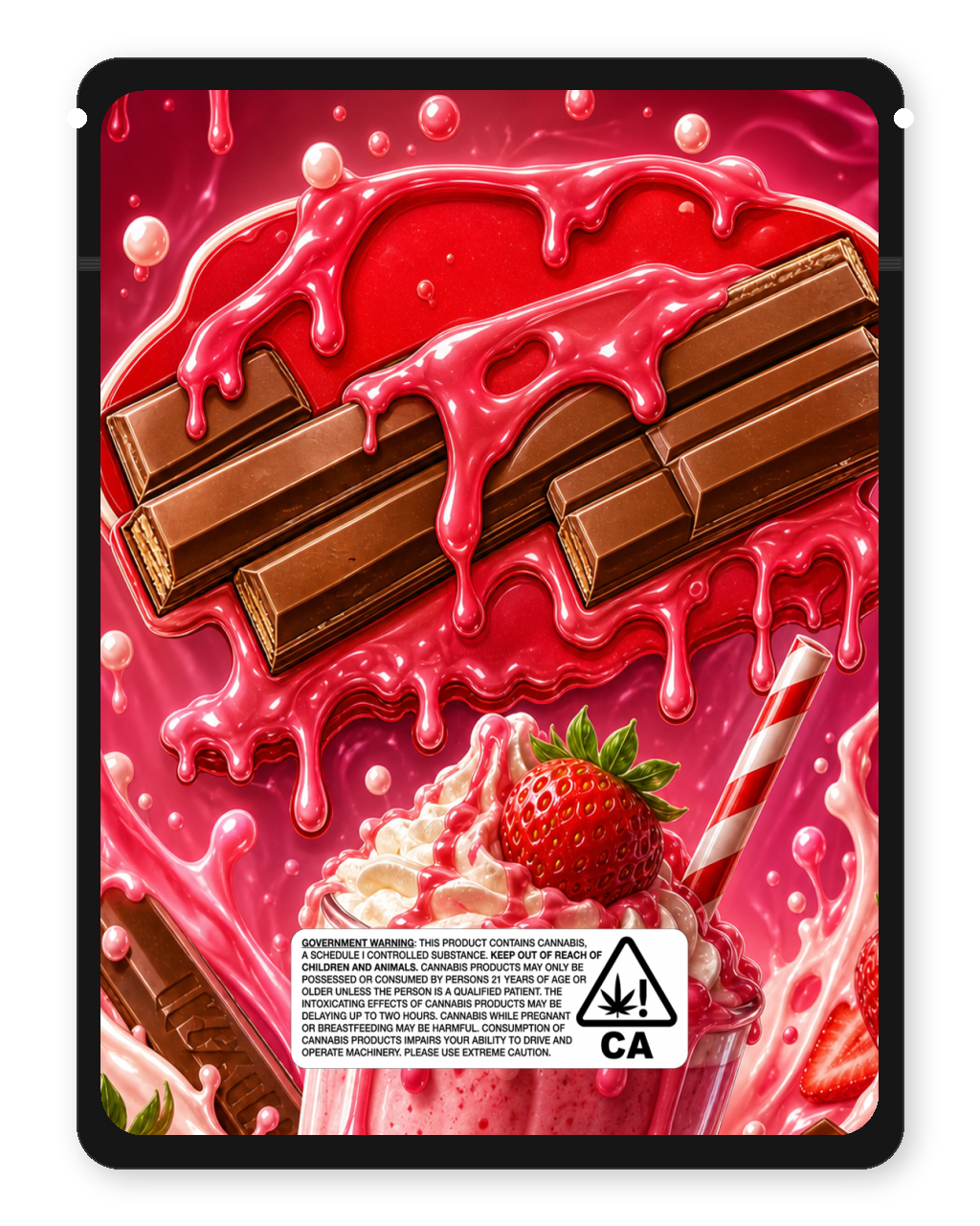 Kush Kat Strawberry Milkshake — Back