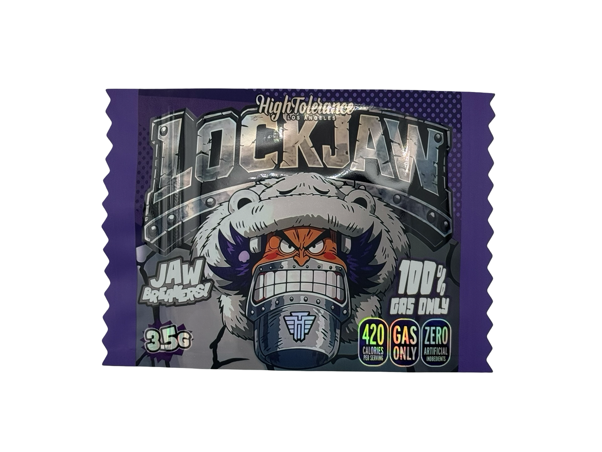 Lockjaw 3.5g Mylar Bags High Tolerance (Only $0.21 Each) — front