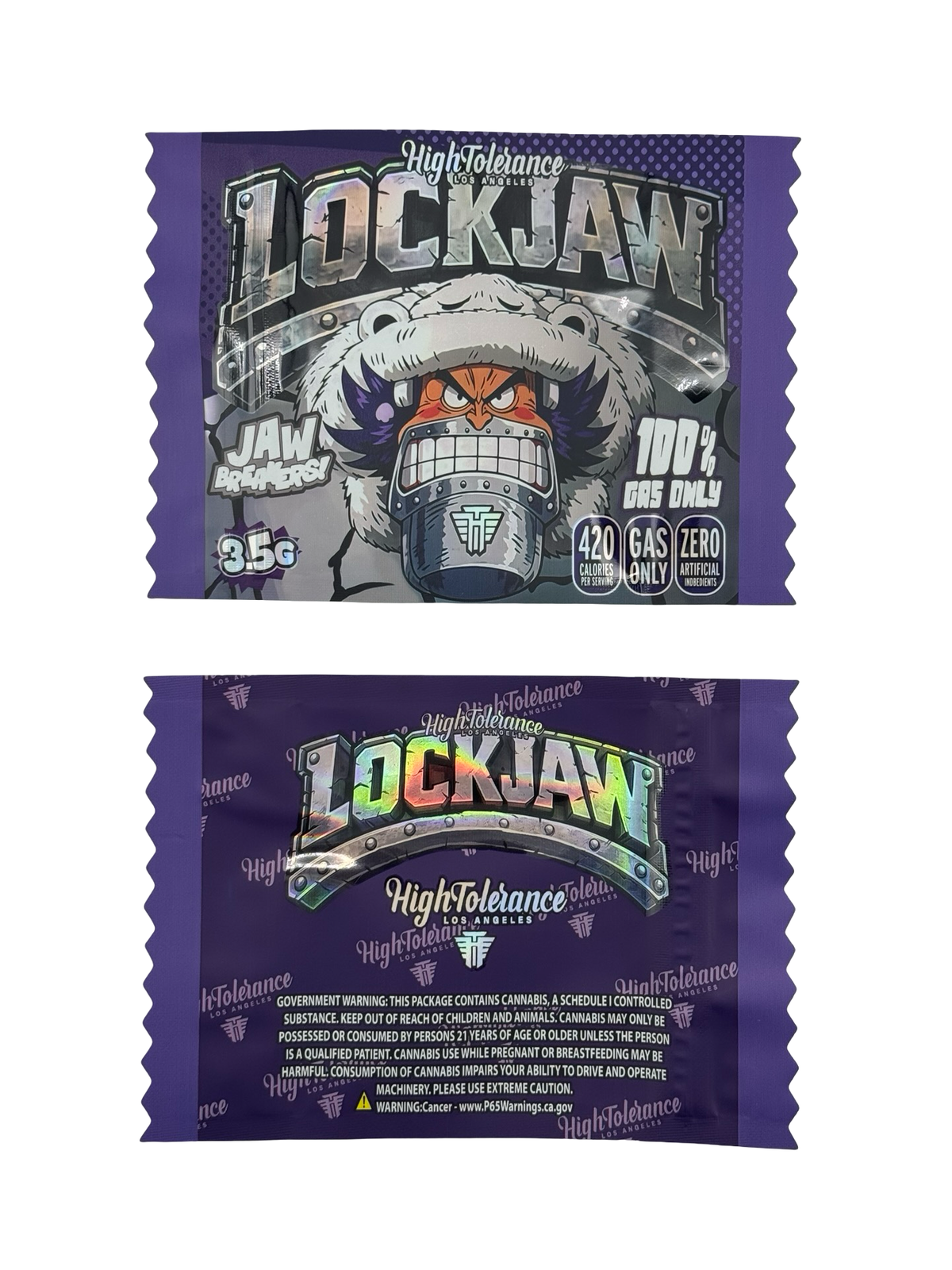 Lockjaw 3.5g Mylar Bags High Tolerance (Only $0.21 Each) — group shot