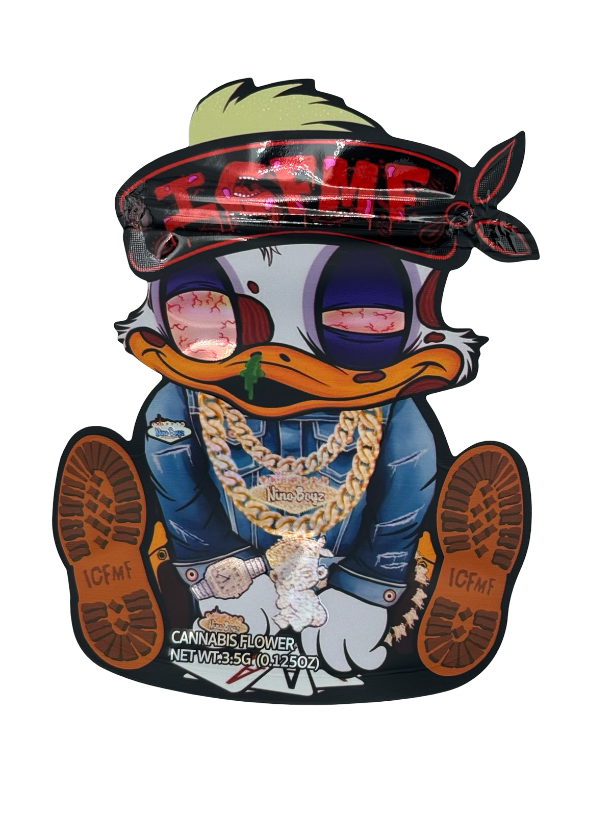 Nino Boyz ICFMF 3.5g Mylar Bags High Tolerance — front
