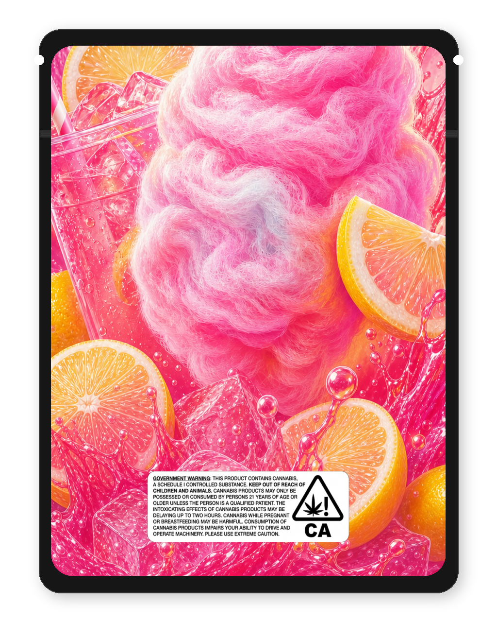 Pink Lemonade Cotton Candy — Back