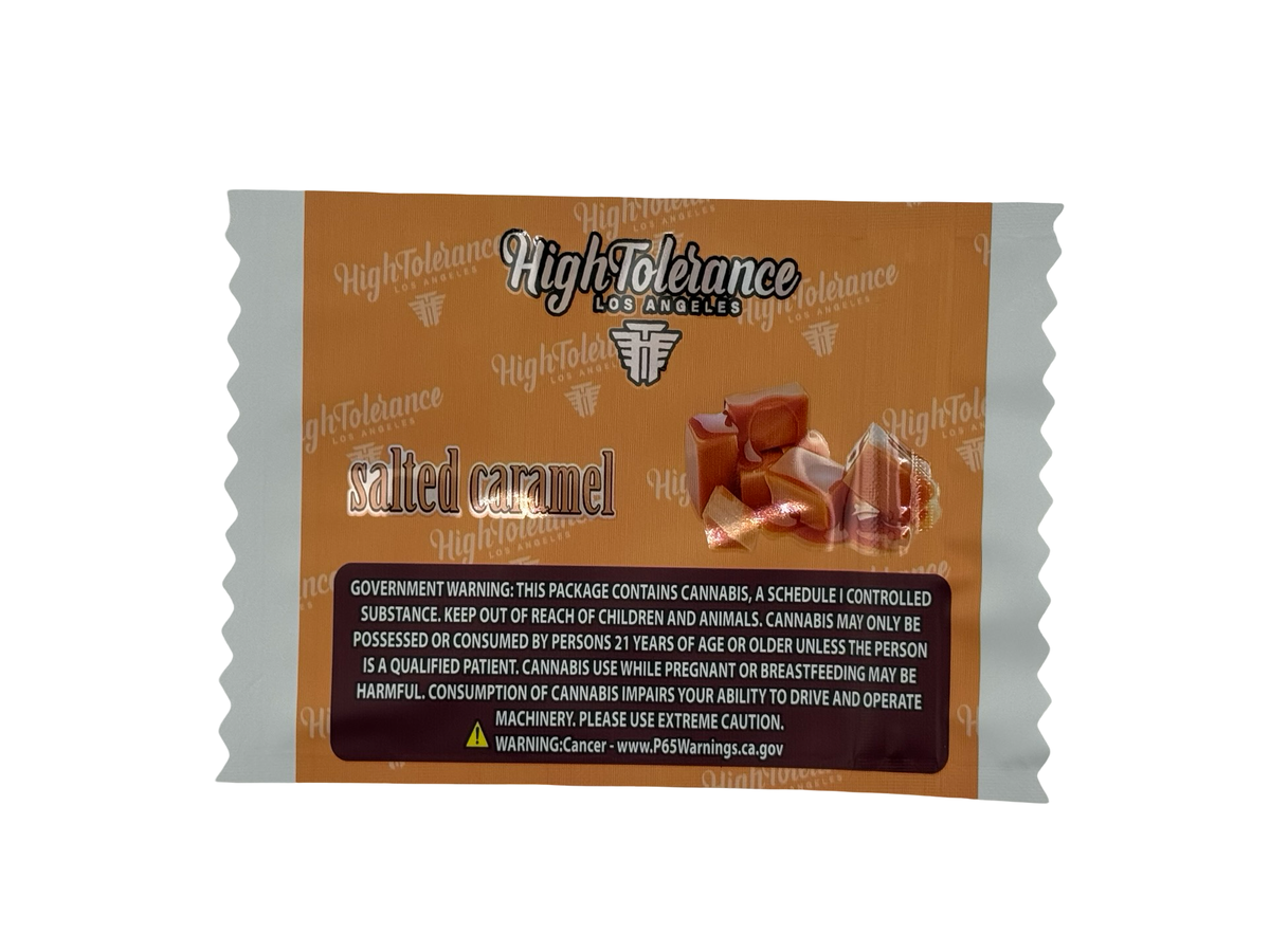 Salted Caramel Butta 3.5g Mylar Bags High Tolerance (Only $0.21 Each) — back