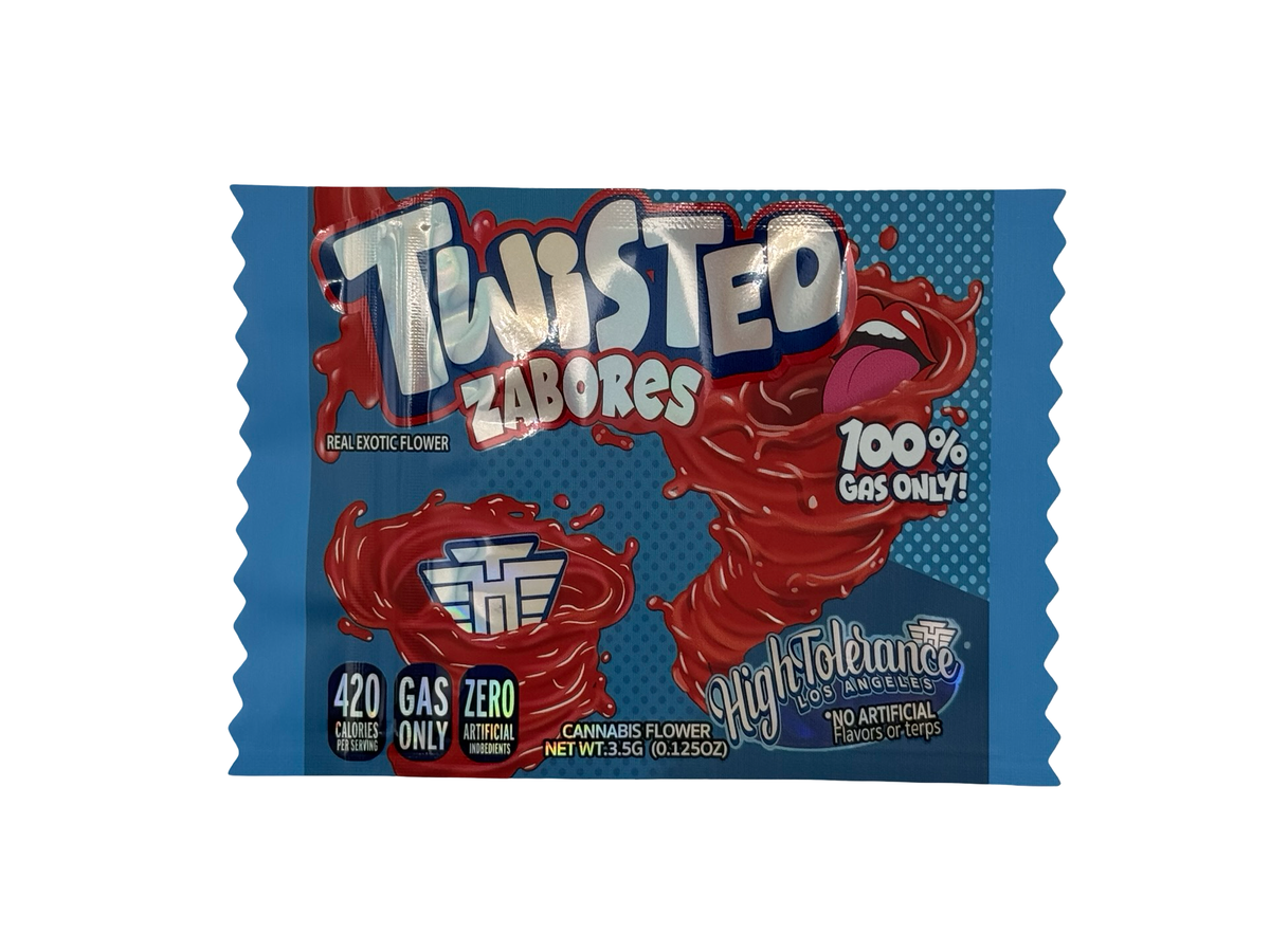 Twisted Zabores 3.5g Mylar Bags High Tolerance (Only $0.21 Each) — front