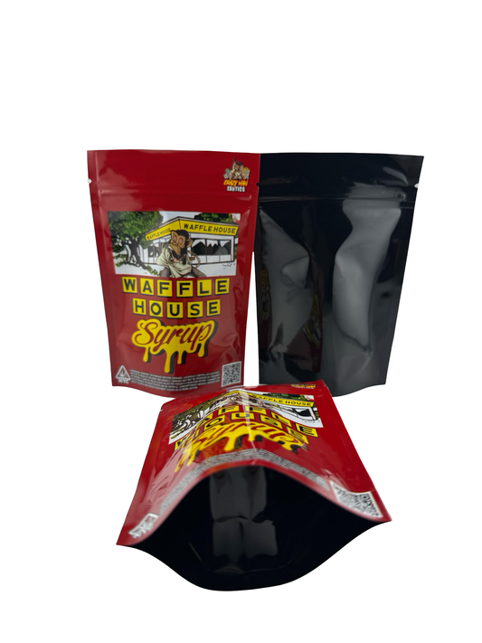 Waffle House Syrup 3.5g mylar bag front (Crazy Man Exotics)