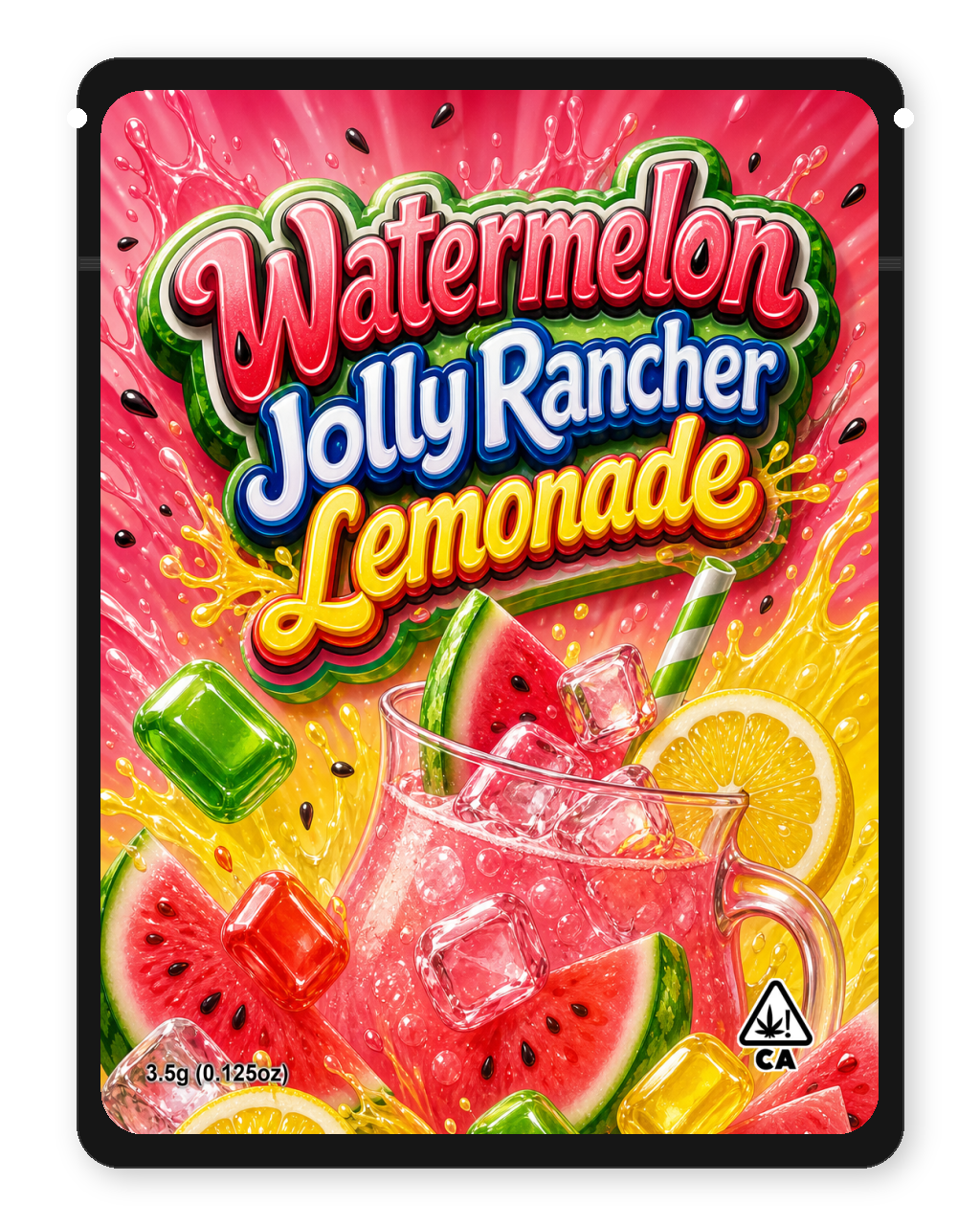 Watermelon Jolly Rancher Lemonade — Front