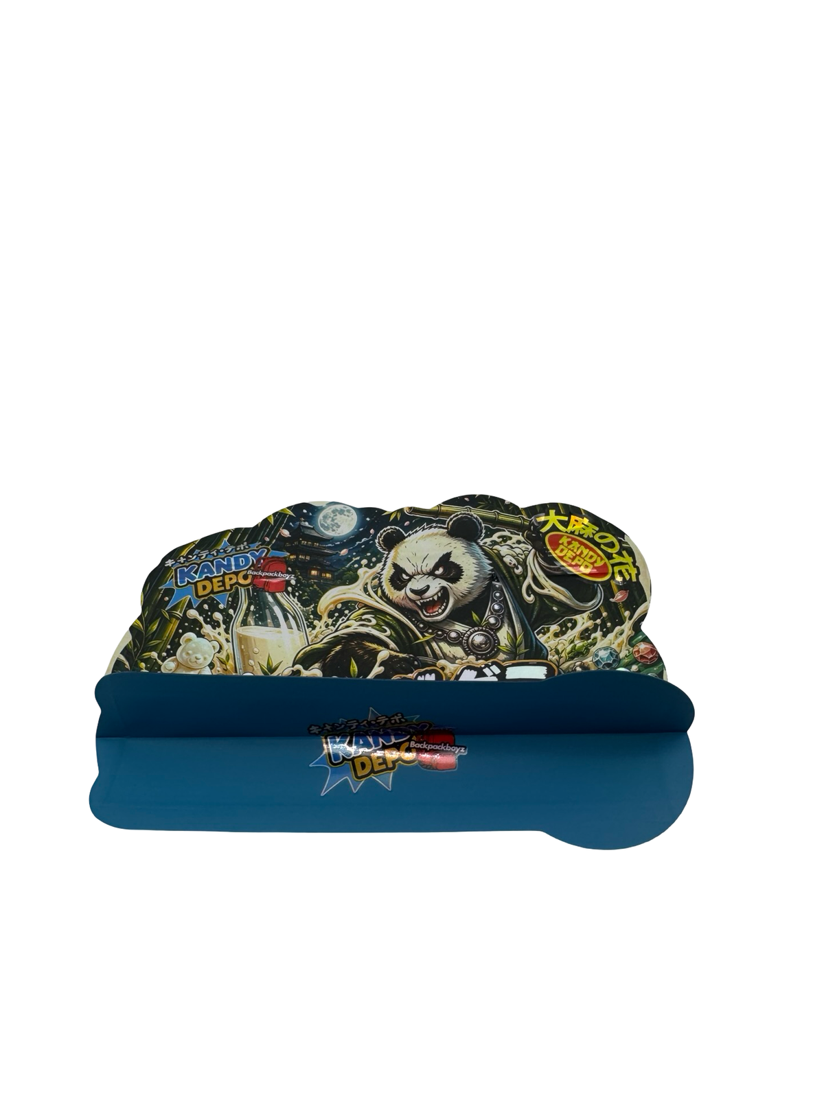 White Gummy Kandy Depo mylar bag printed gusset