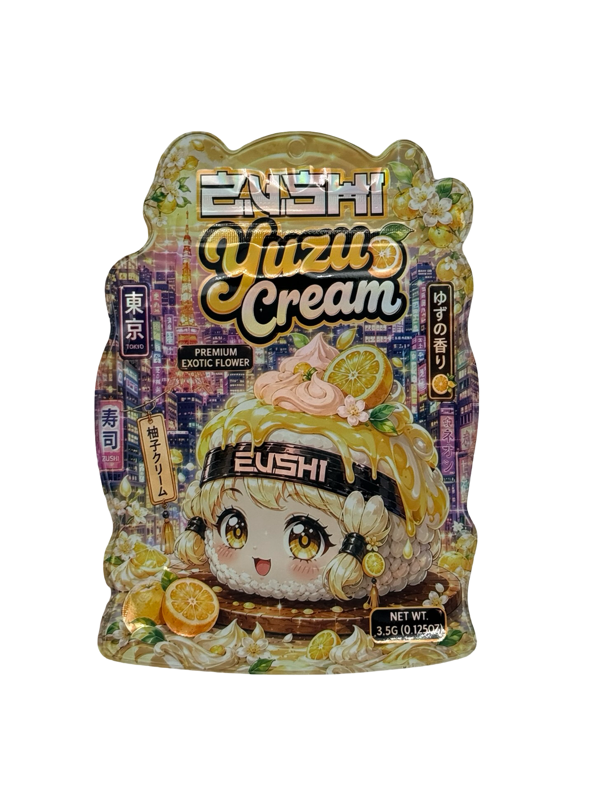 Yuzu Cream 3.5g Mylar Bags Zushi — front