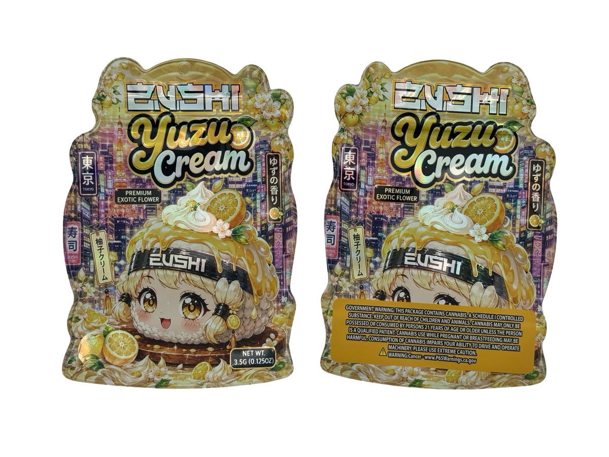 Yuzu Cream 3.5g Mylar Bags Zushi — group shot