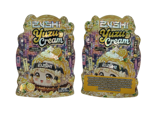 Yuzu Cream 3.5g Mylar Bags Zushi — group shot